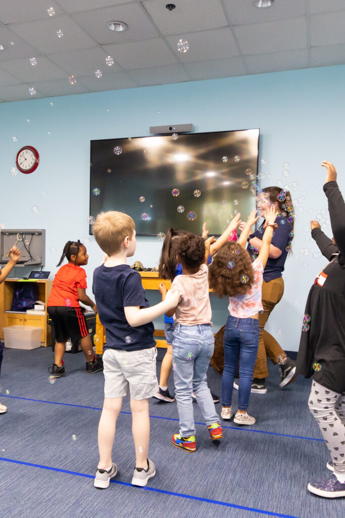 bubble dance party