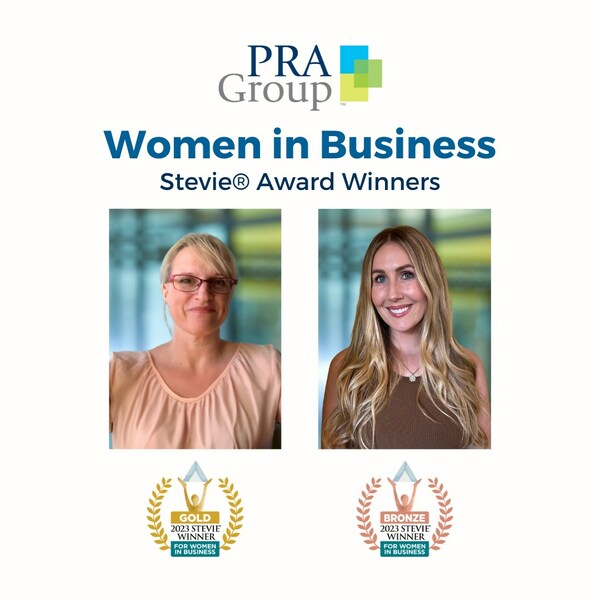 Two leaders from PRA Group, Inc. (Nasdaq: PRAA), a publicly traded global leader in acquiring and collecting nonperforming loans, were honored in the 20th annual Stevie® Awards for Women in Business.